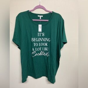 Maurices Teal Graphic Tee